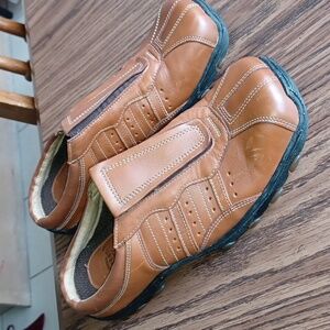 Dr. Martens 8B02 Brown Leather Mules Clogs Loafers, EU39, Sz 8